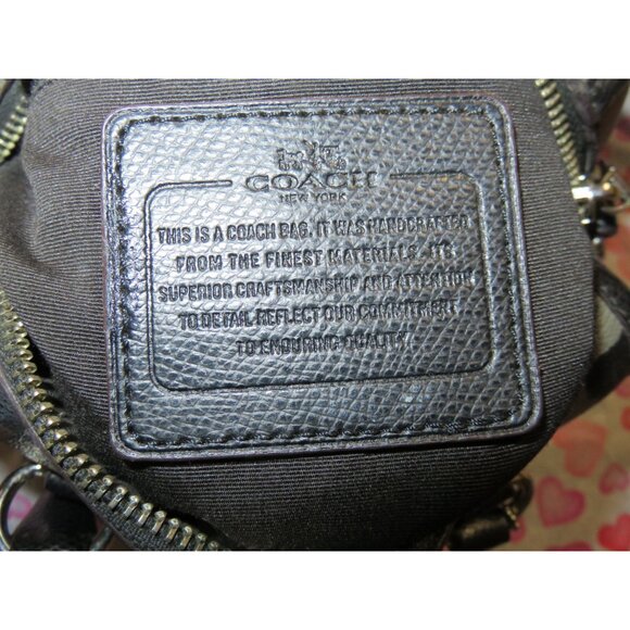 Coach Ocelot Mini Bennett Grey Multi Leather Satchel Crossbody Boston Bag F36449 - Picture 7 of 12